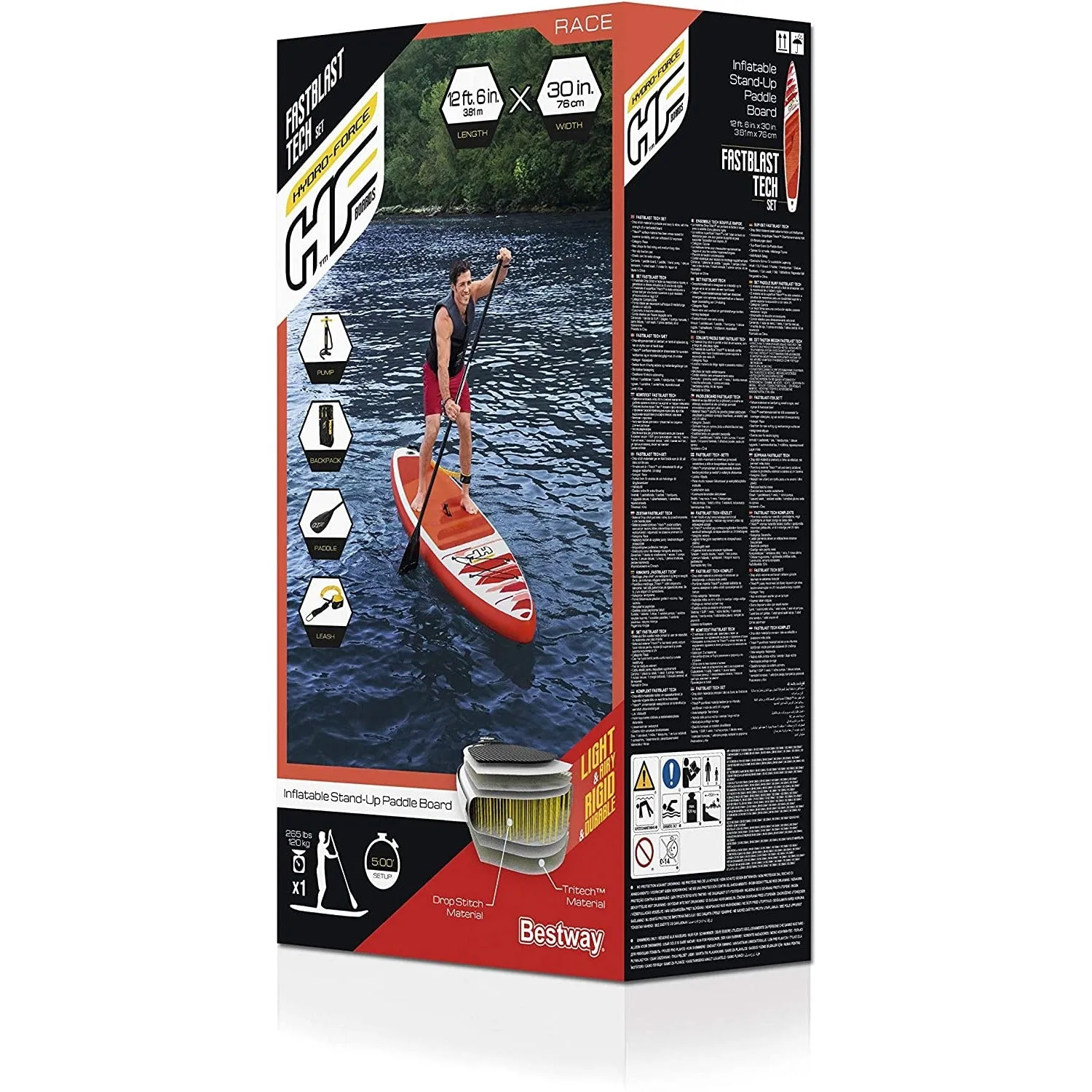 Bestway Hydroforce Fastblast Tech 12ft 6'' SUP Paddleboard