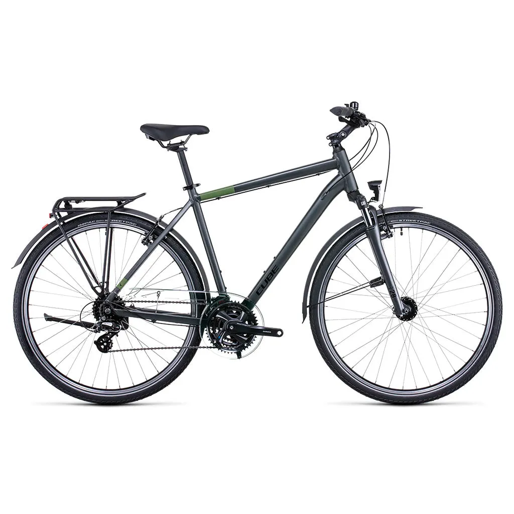Bicicleta de ciudad CUBE Touring Grey'n'Green 2022 / Pedido especial
