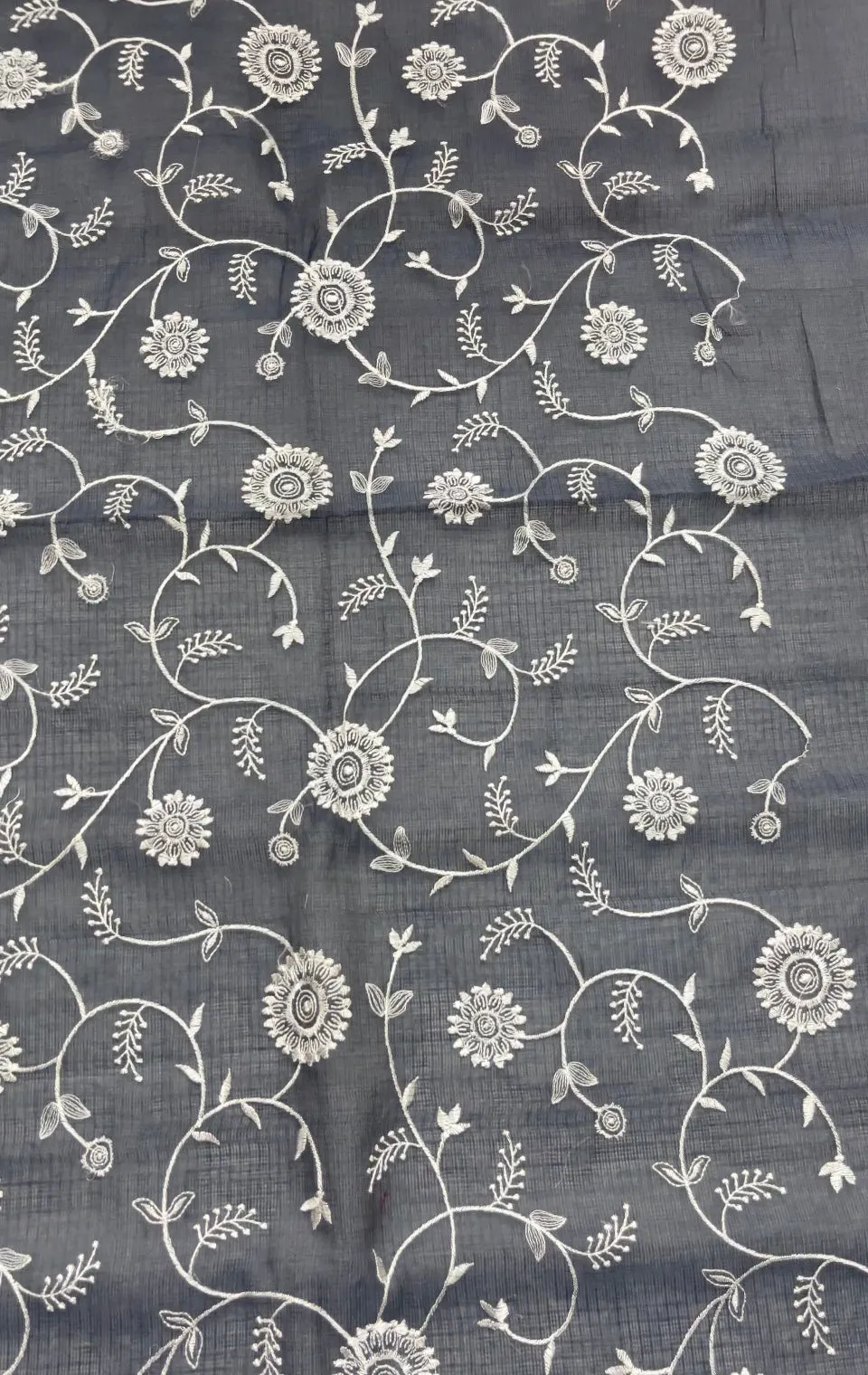 Black Kota Doria Suit With Designer Kota Dupatta