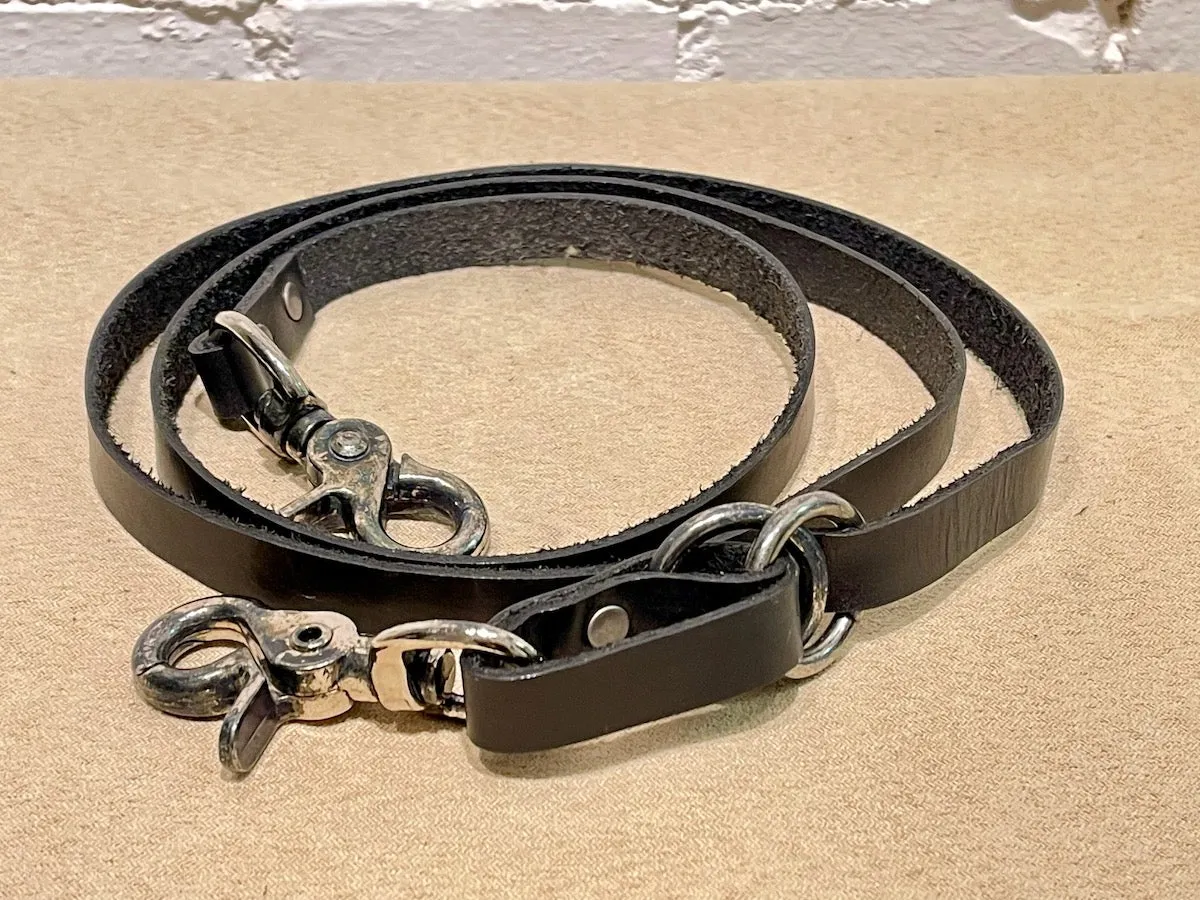 Black Leather Multipurpose Strap for Cell Phone Purses MMB2