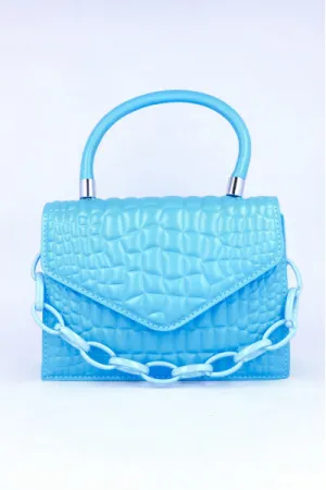 Bolsa Crossbody Cocodrilo Cadenas