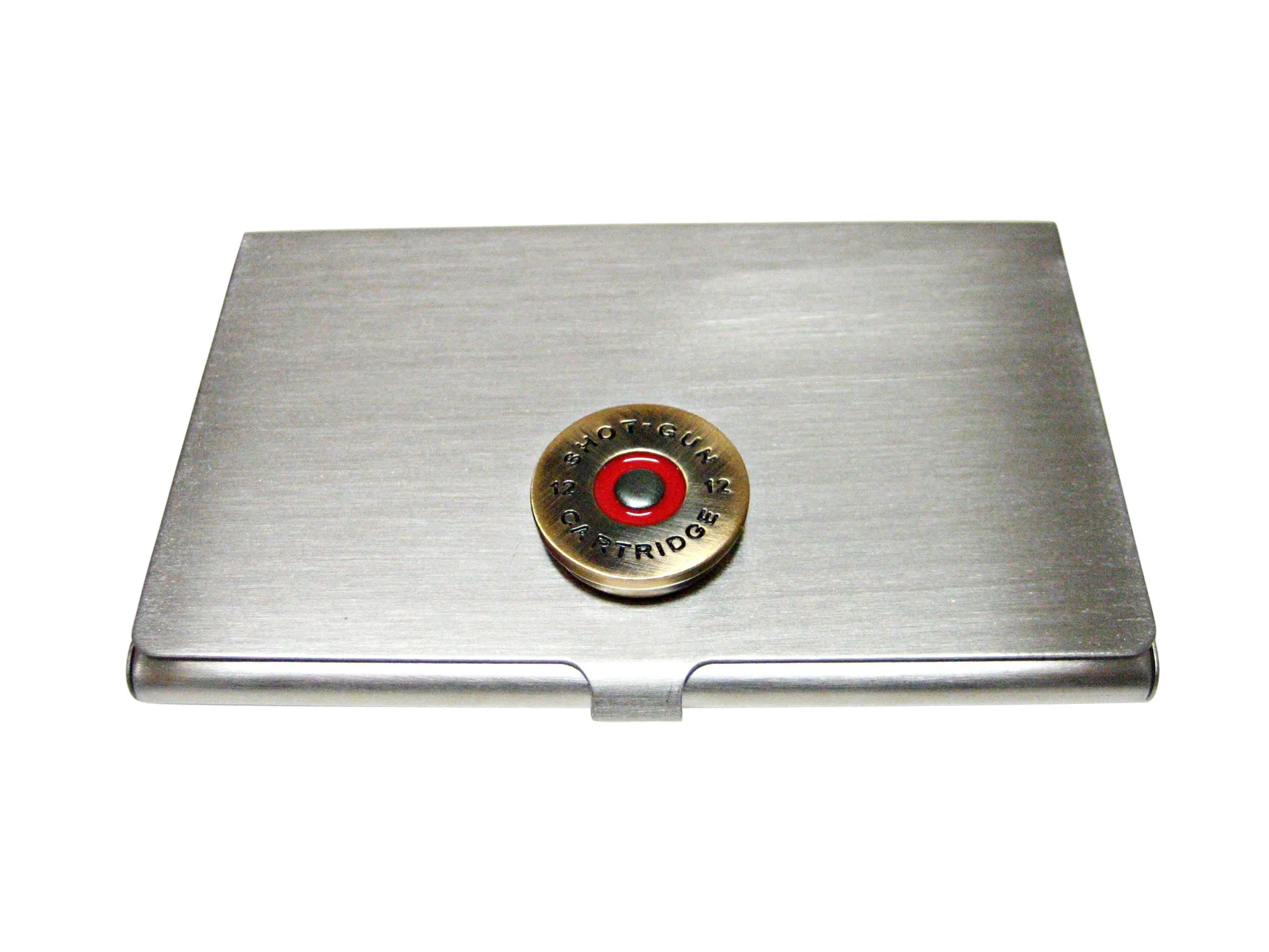 Brass Toned Shotgun Shell Business Card Holder