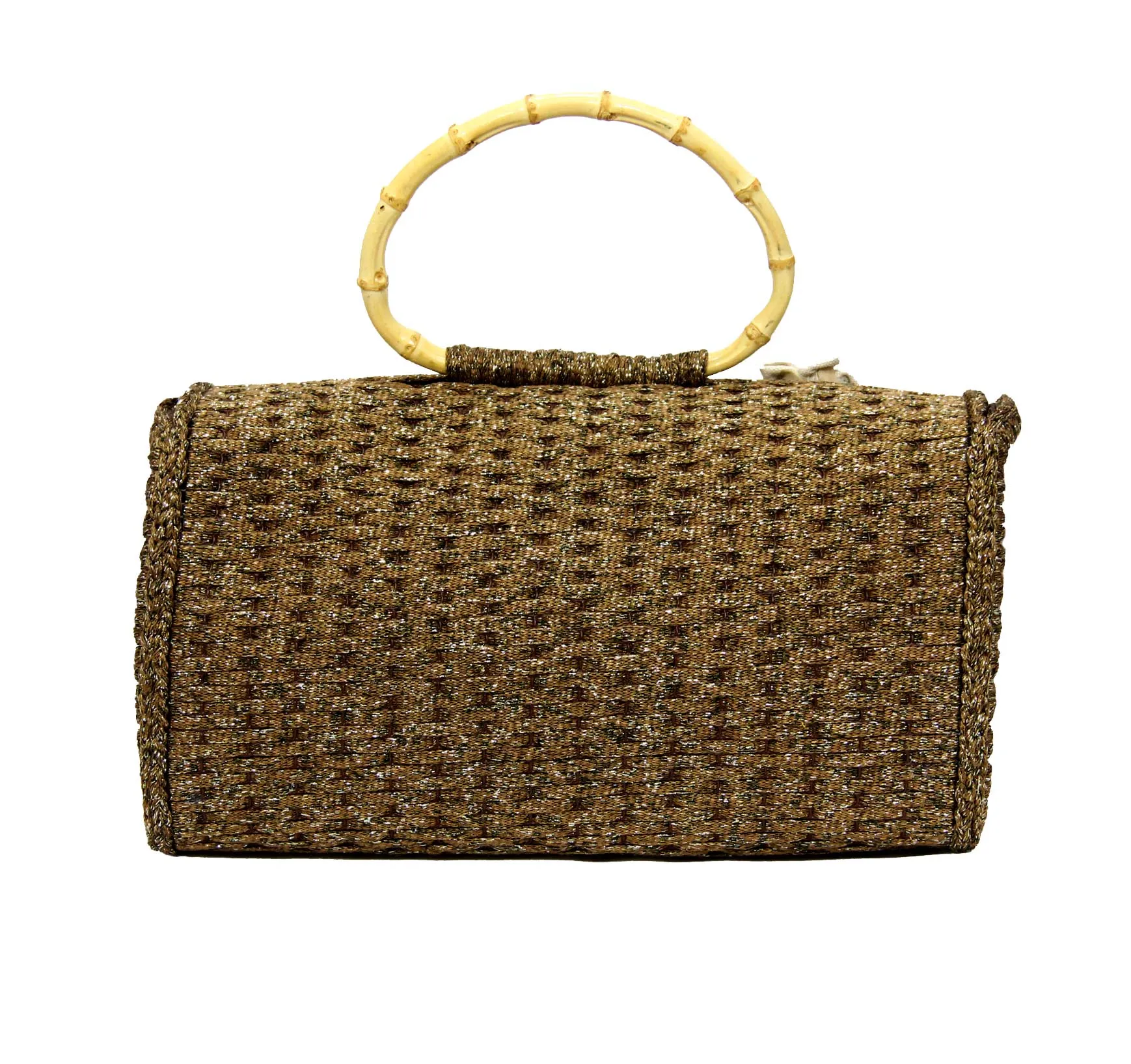 Brownflower Handbag Crochet Bag