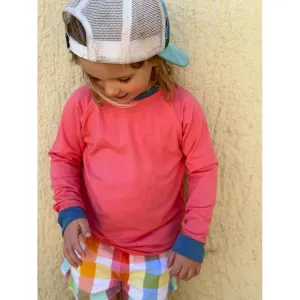 Bubble Gum Blue SunSoft™ UPF 50  Kids Shirt