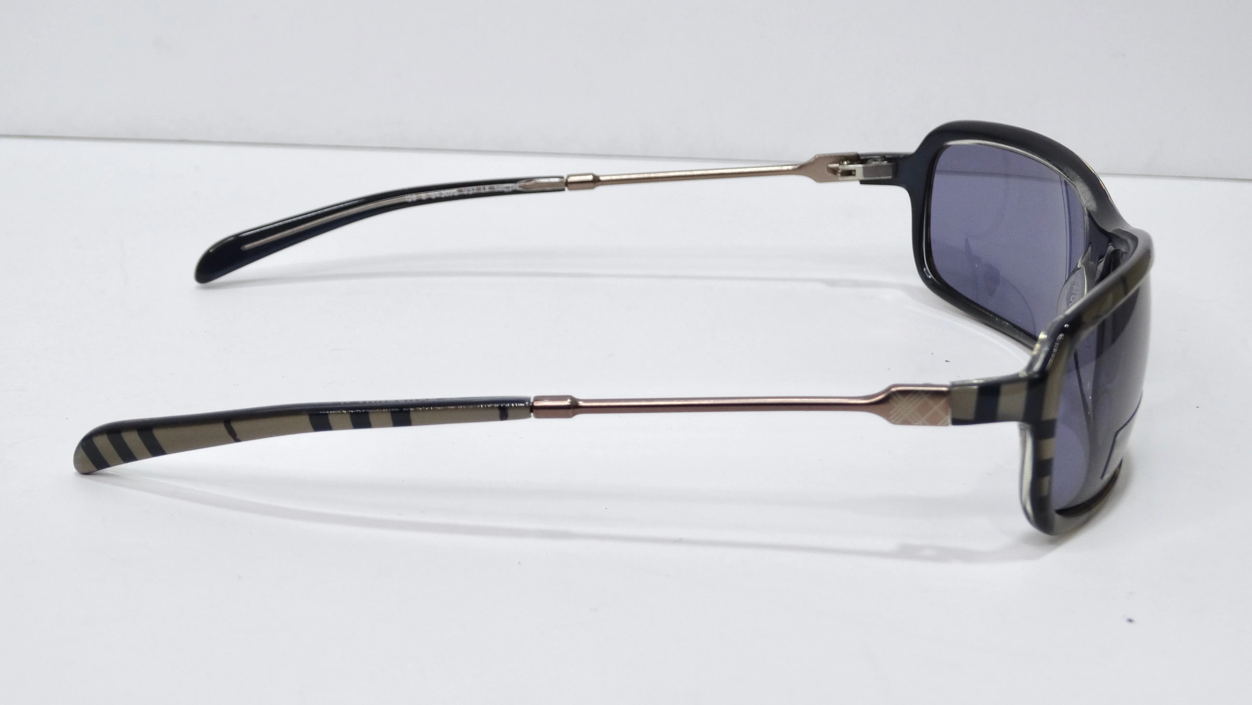 Burberry 1990's Rectangle Patterned Sunglasses