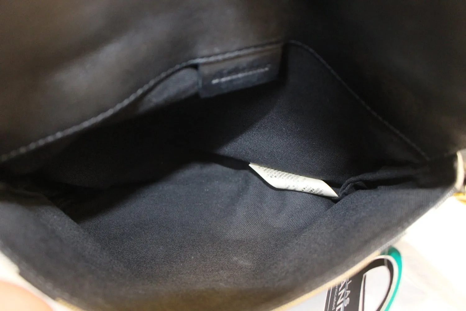 BURBERRY Black Leather House Check Horseshoe Milton Crossbody Bag