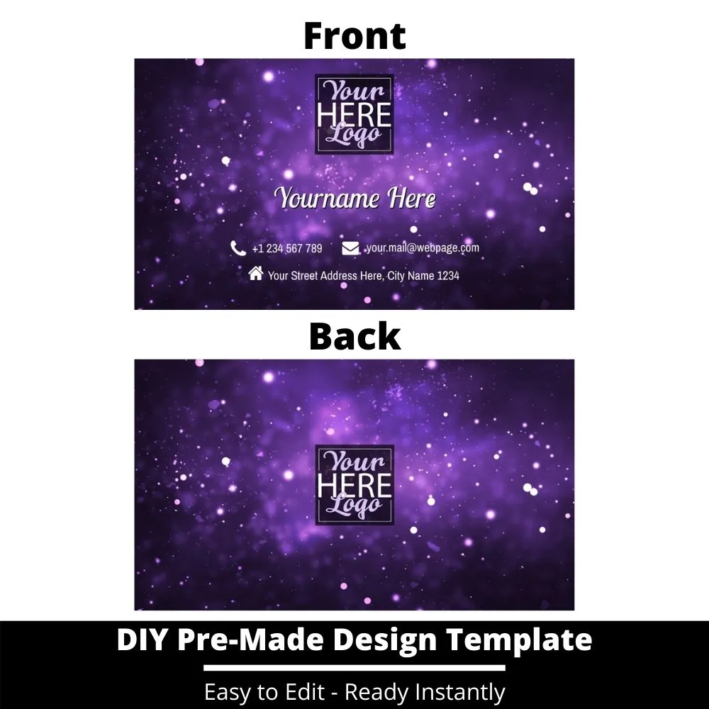 Business Card Design Template 205