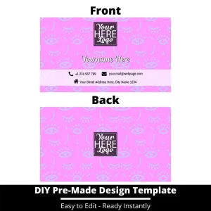 Business Card Design Template 243
