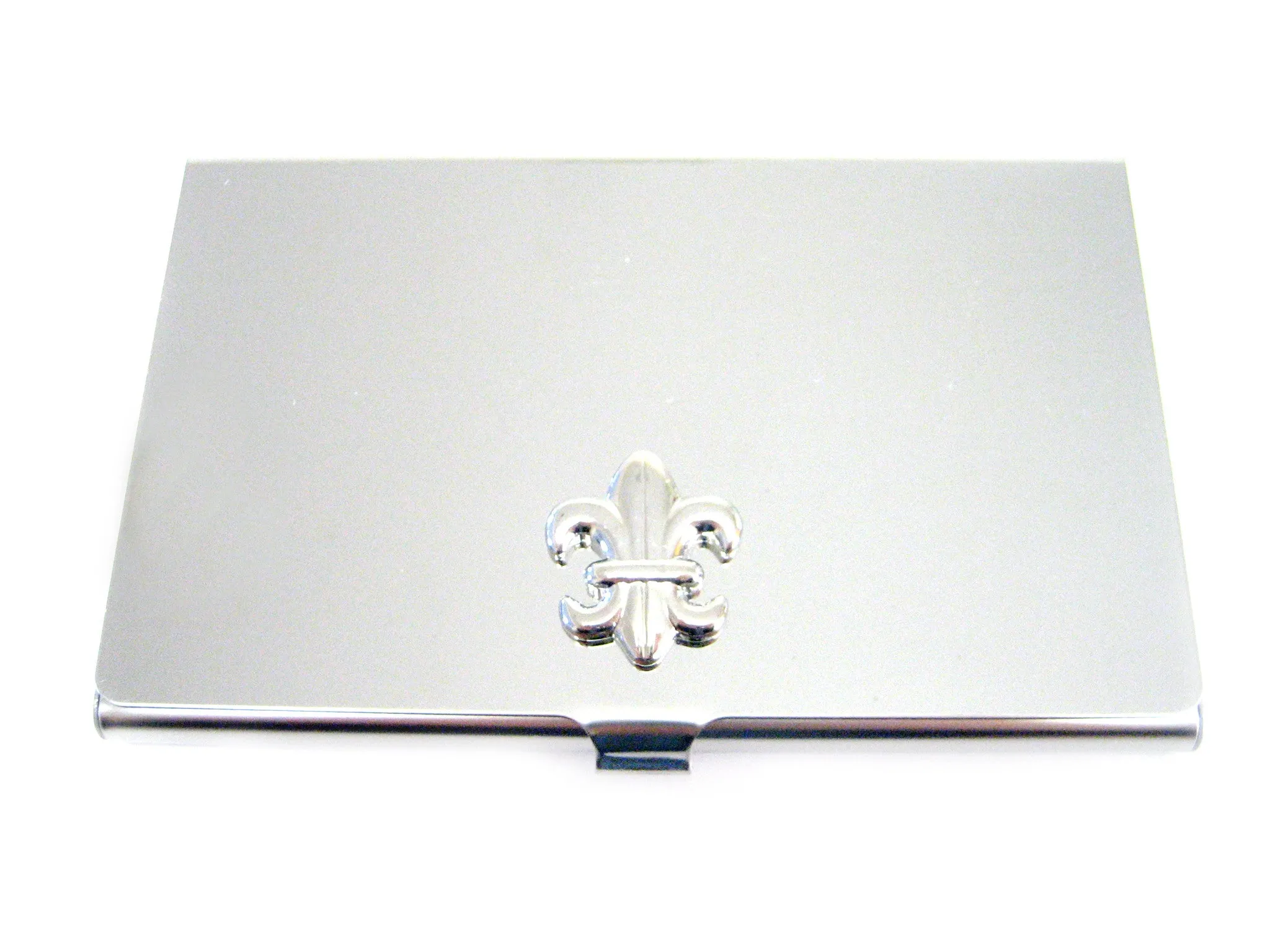 Business Card Holder with Fleur De Lys Boy Scout Pendant