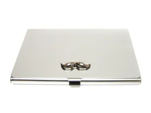 Business Card Holder with Mustache Pendant