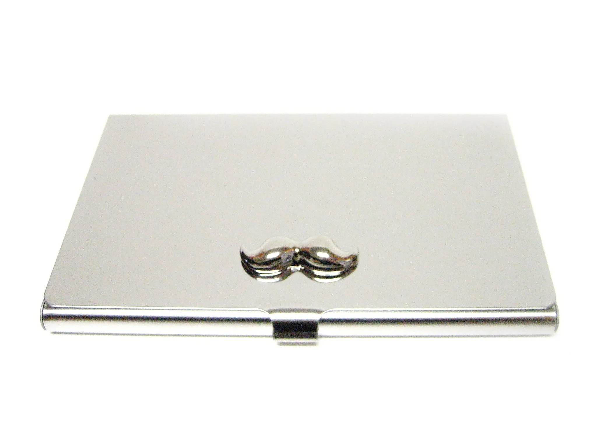 Business Card Holder with Mustache Pendant