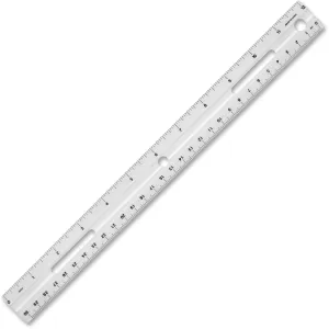 Business Source 12" Plastic Ruler