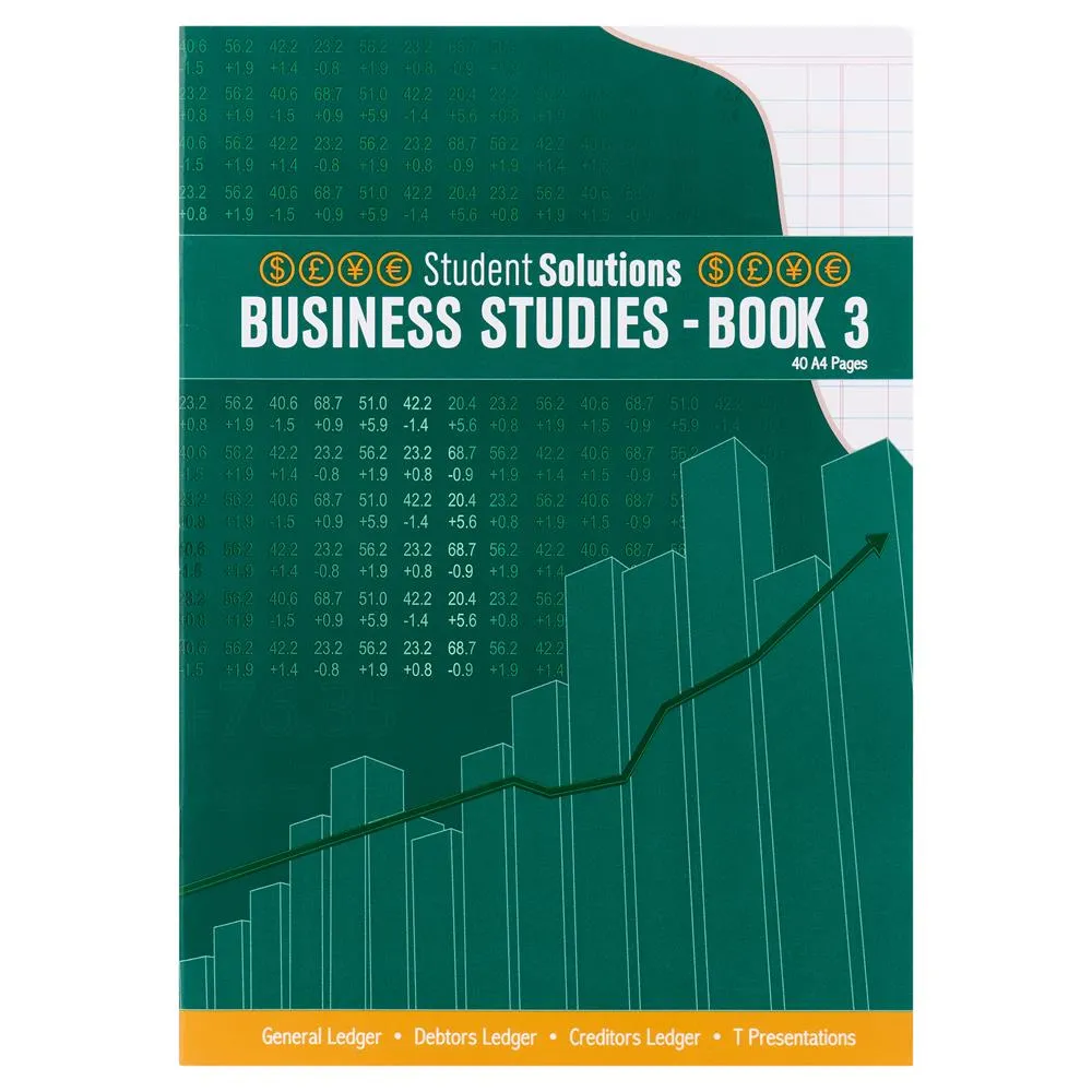 Business Studies Book 3: Ledger - 40 Page