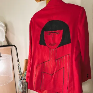 Calliope in Red - 80s Blazer