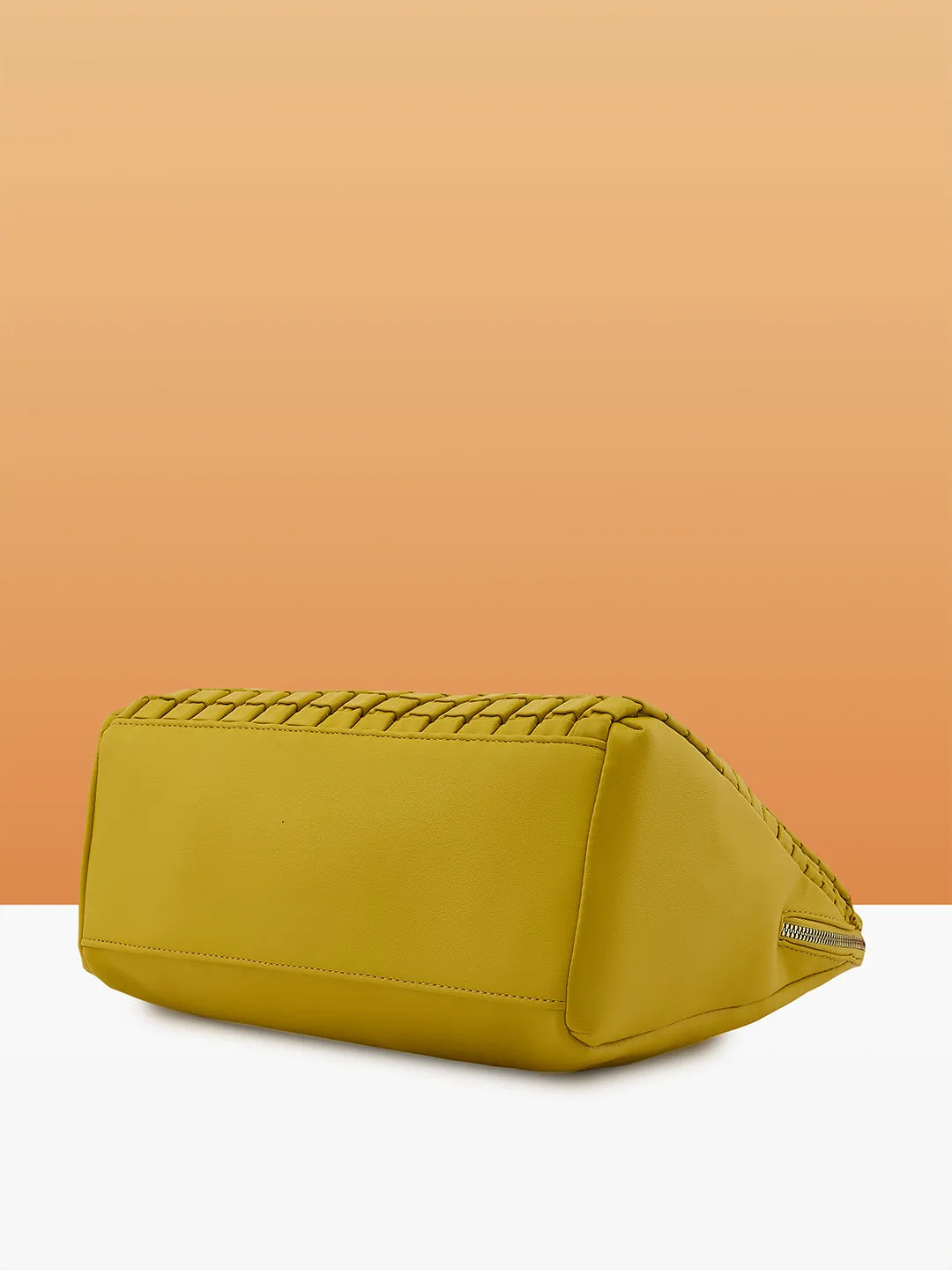 Caprese Havana Large Pastel Yellow Satchel Bag