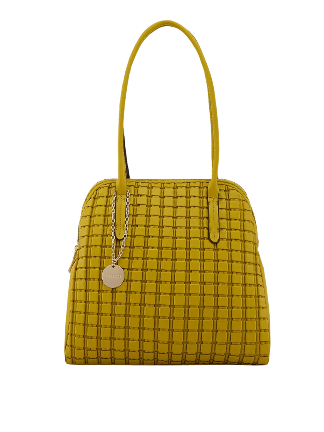 Caprese Havana Large Pastel Yellow Satchel Bag