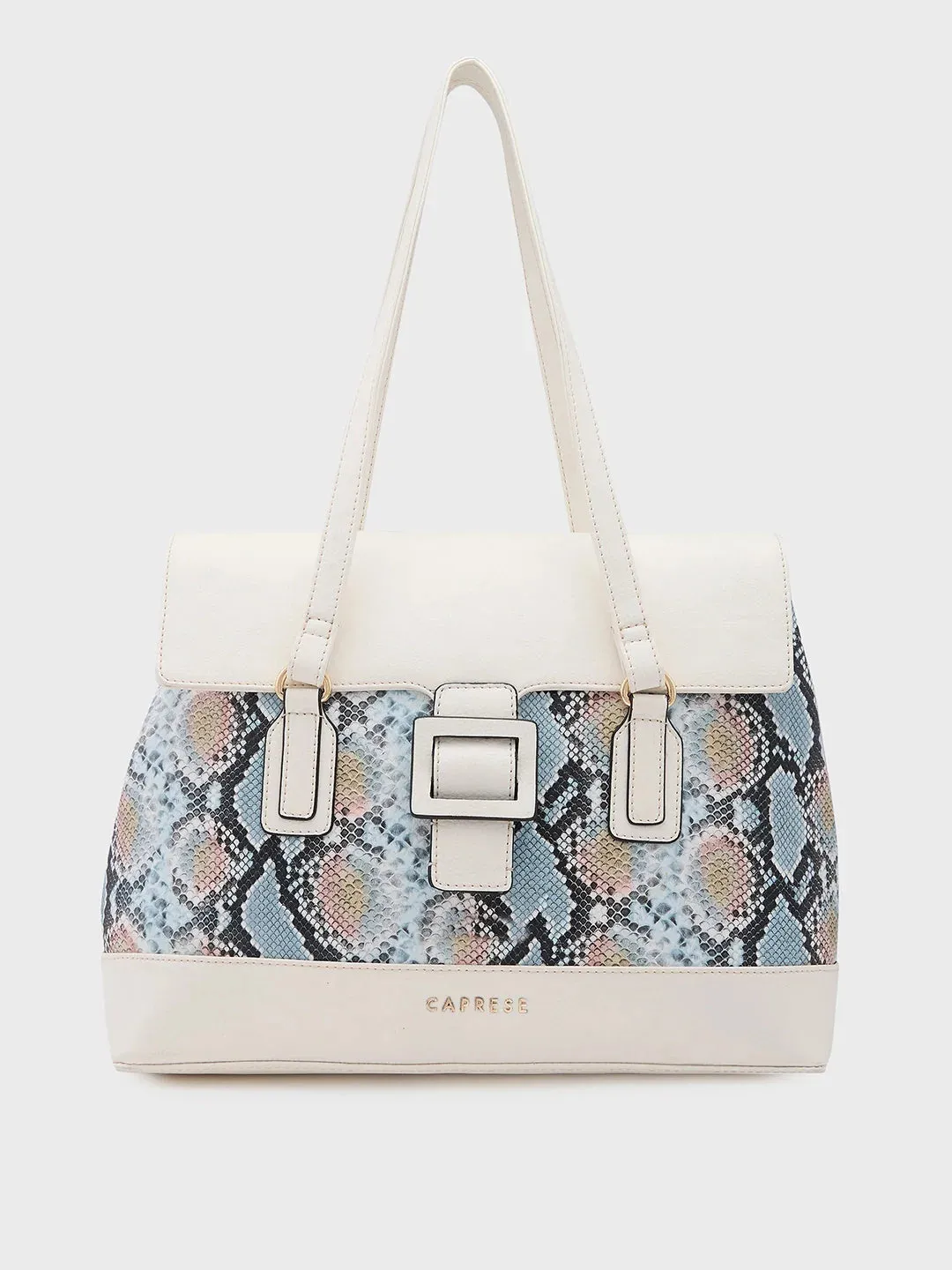 Caprese Vittoria Large Off White Satchel Bag