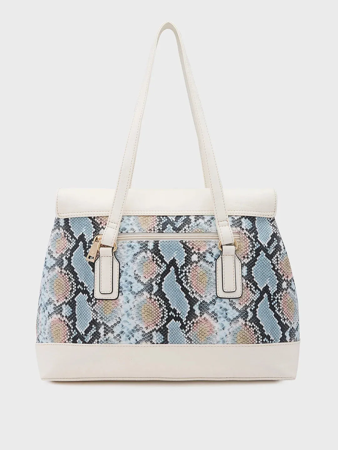 Caprese Vittoria Large Off White Satchel Bag