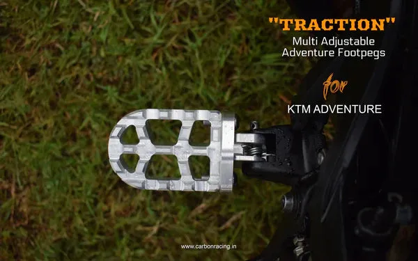 Carbonracing "TRACTION" Adjustable  KTM Adventure Footpegs