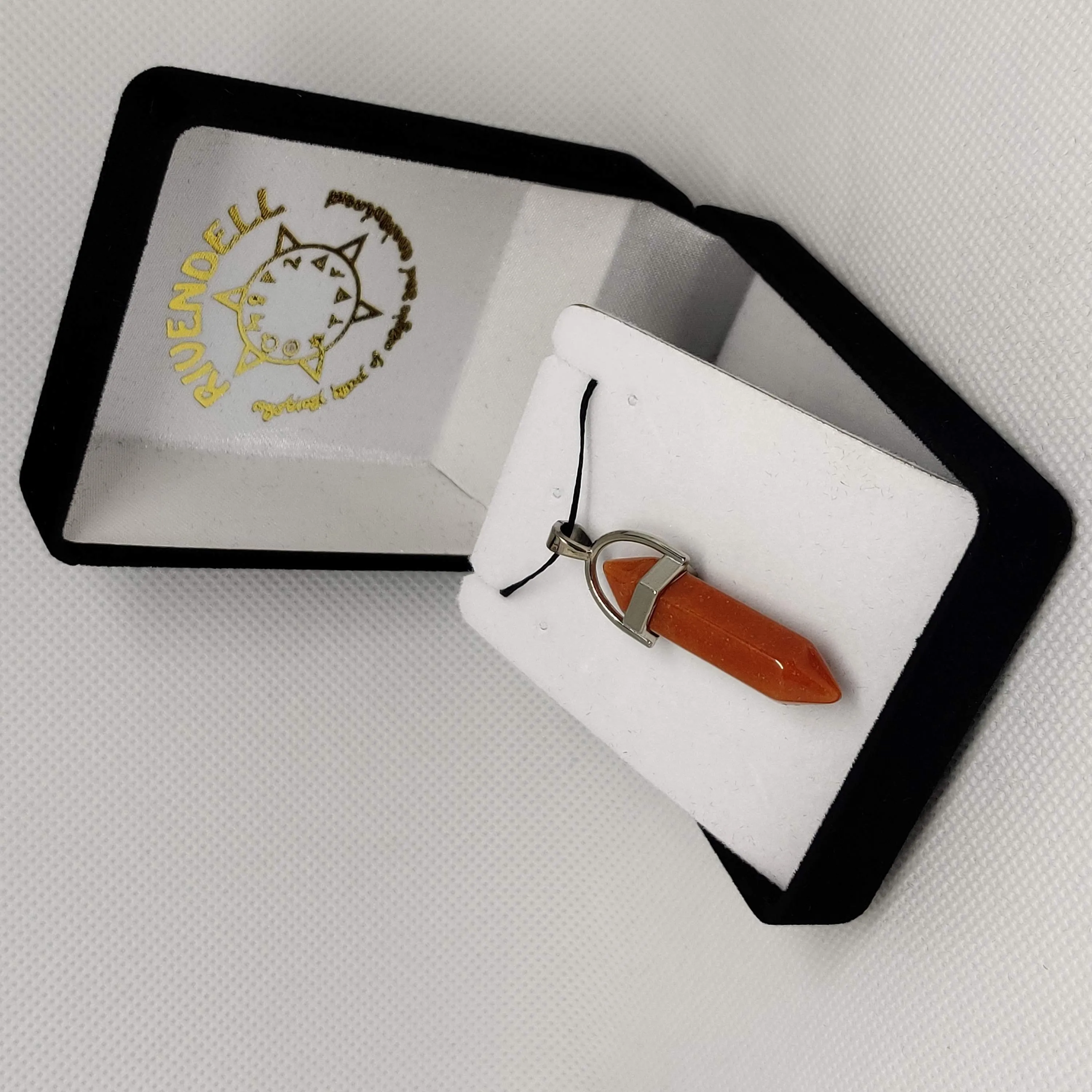 Carnelian Crystal Point Pendant