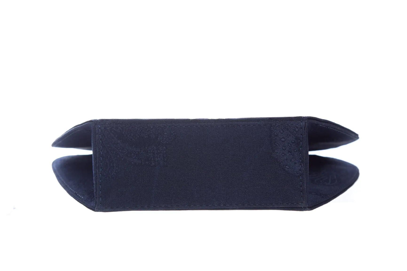 Cartier Vintage Navy Silk Scarf Mini Shoulder Evening Bag