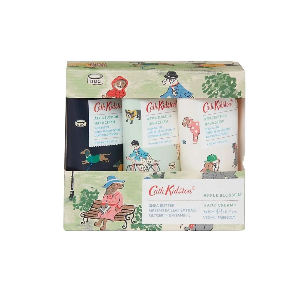 Cath Kidston - Park Dogs - Hand Cream Trio 3x30ml - Apple Blossom