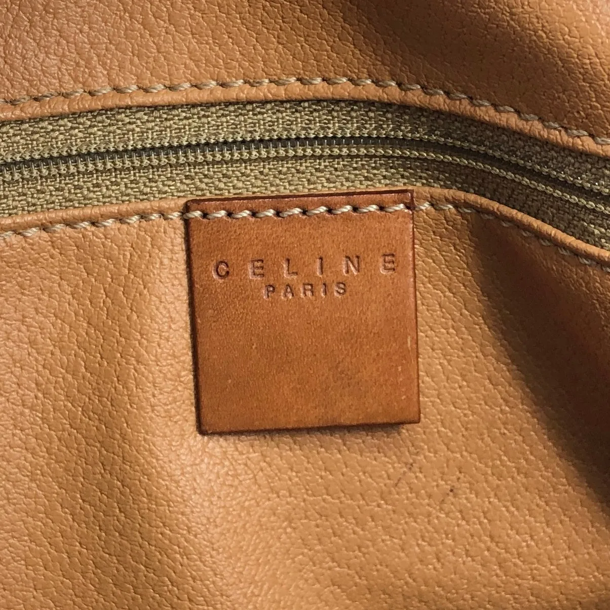 CELINE Macadam Blason Handbag Boston bag Brown Vintage 5btbte
