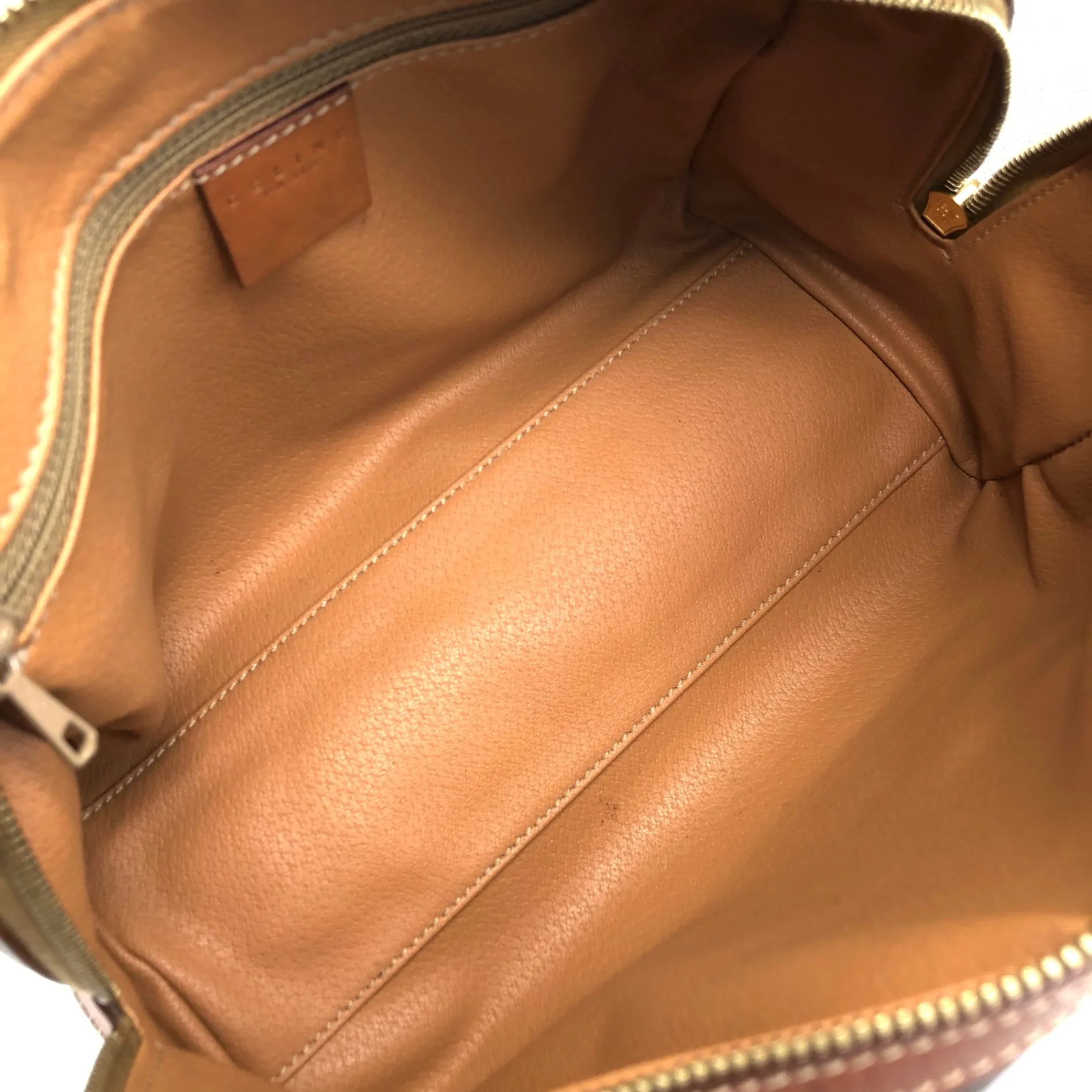 CELINE Macadam Blason Handbag Boston bag Brown Vintage 5btbte