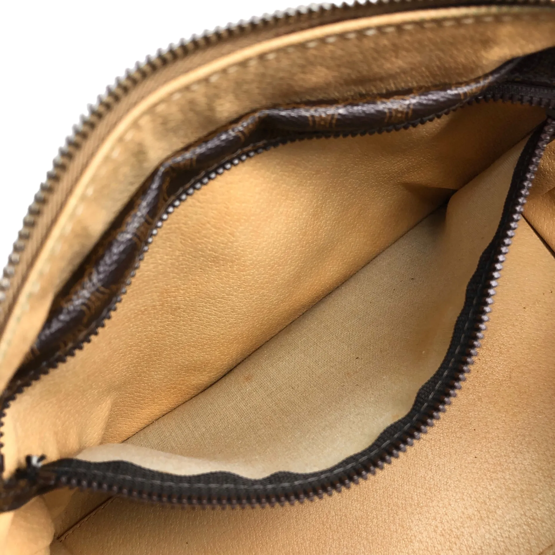 CELINE Macadam Blason Handbag Boston bag Brown Vintage imb8j6