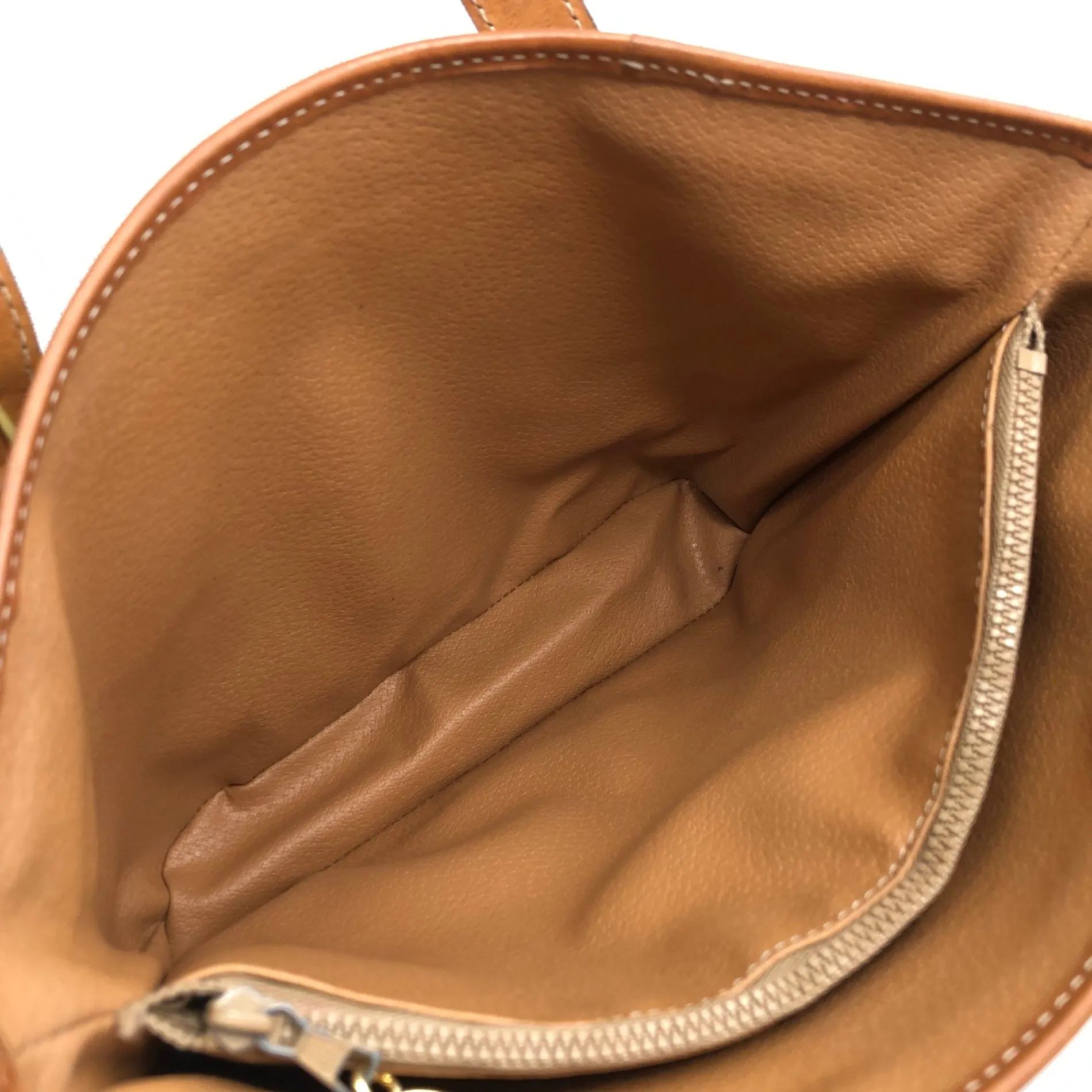 CELINE Macadam Blason Handbag Totebag Beige Vintage w8rs8z