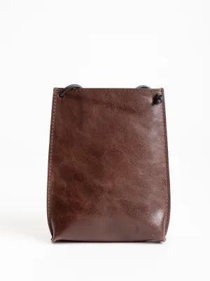 cell pouch - brown vintage