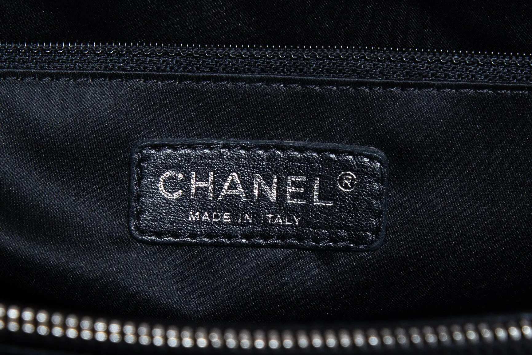 Chanel 2009/10 Black Caviar Grand Shopper Tote Handbag