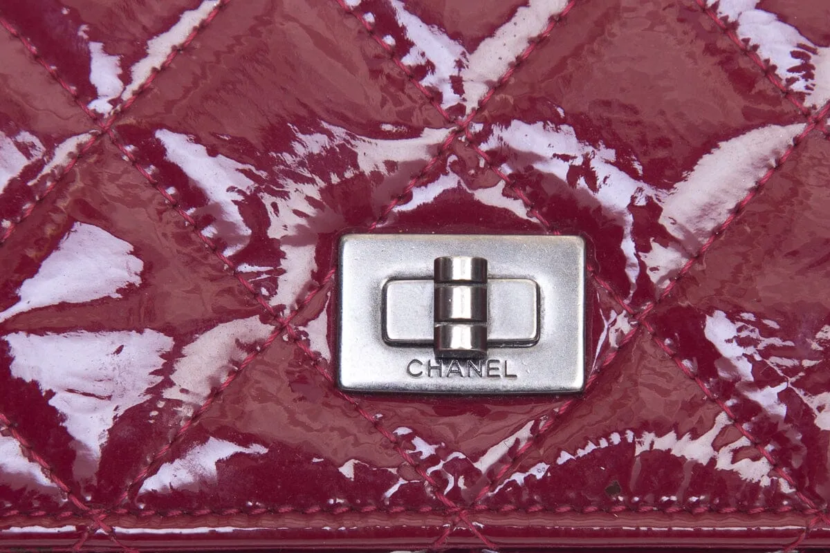 Chanel 2009/10 Red Patent Leather Re-issue WOC Handbag- With Box