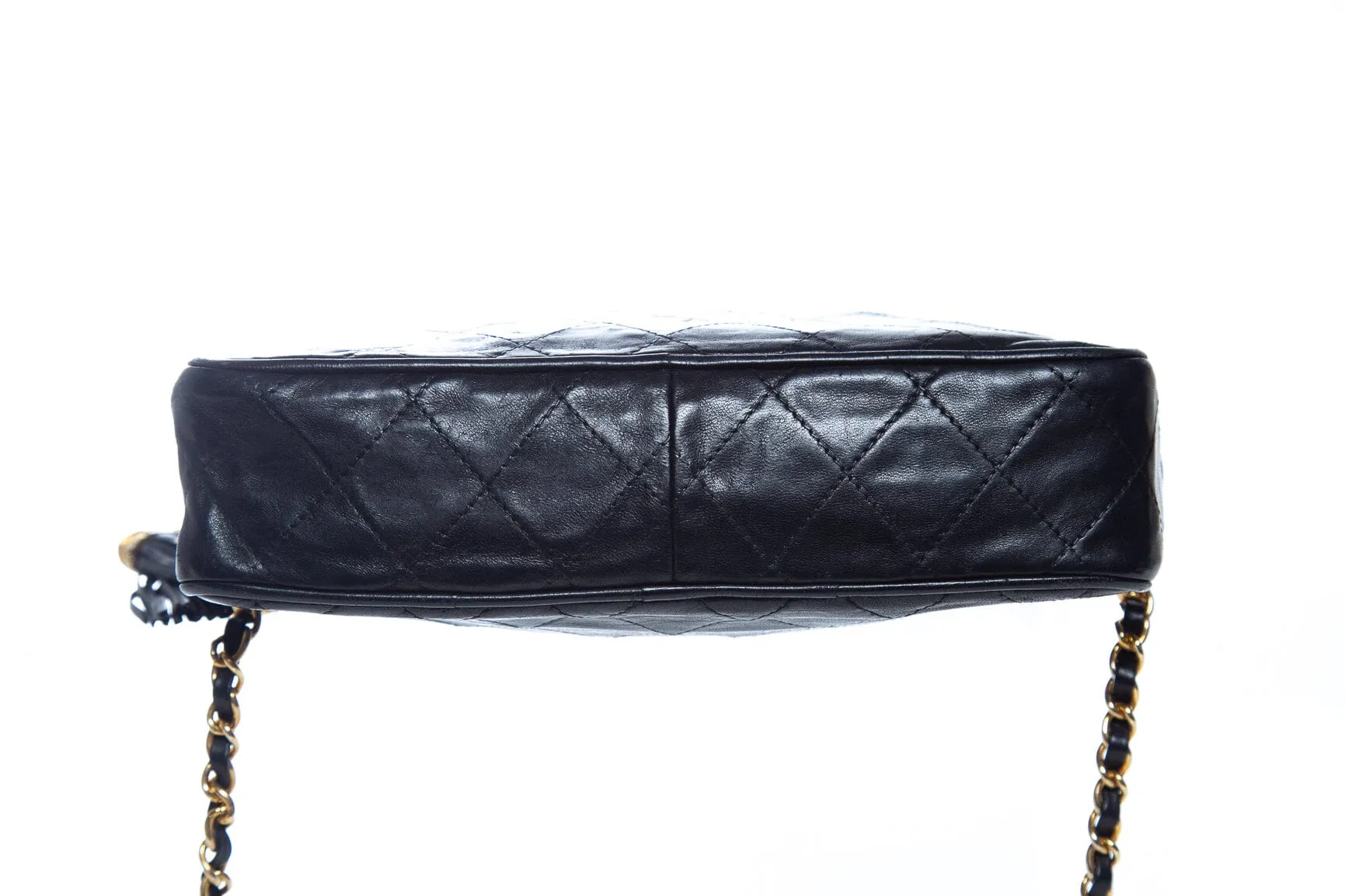 Chanel Black Quilted Camera Handbag