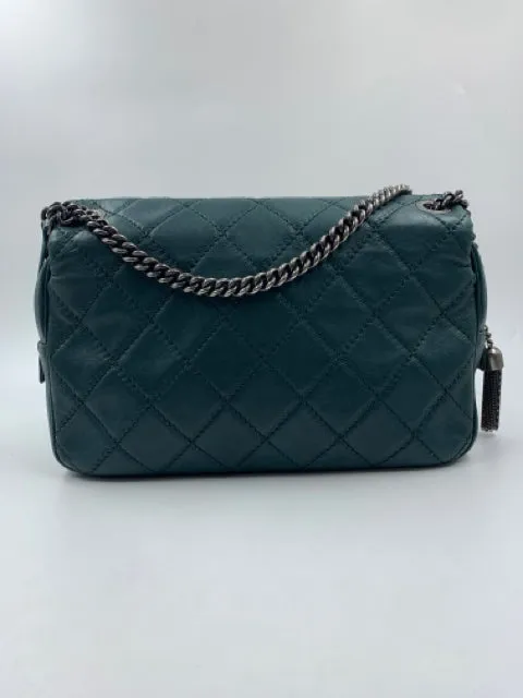 Chanel Green Calfskin Paris-Edinburgh Coco Sporran Jumbo Flap Handbag