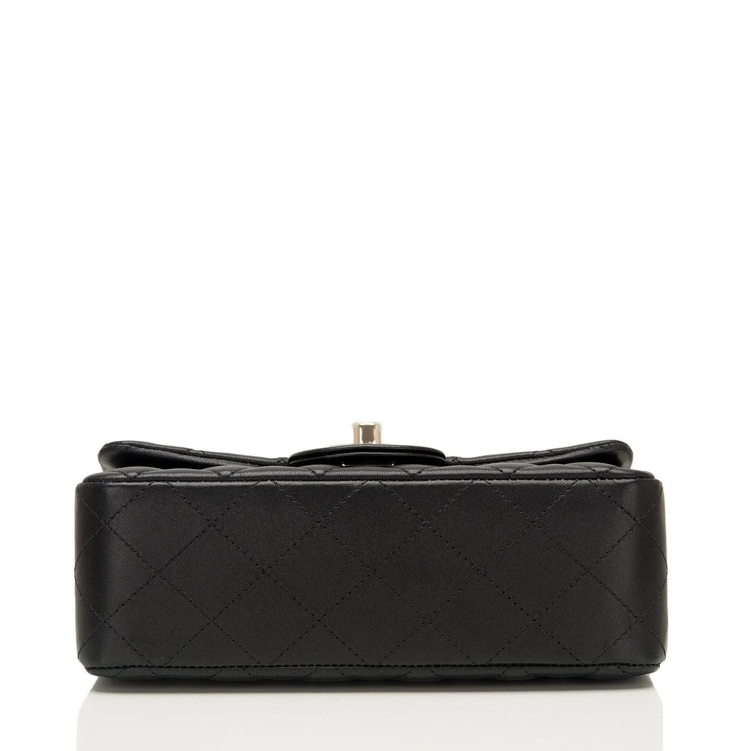 Chanel Lambskin Mini Rectangular Classic Flap with Gold Hardware