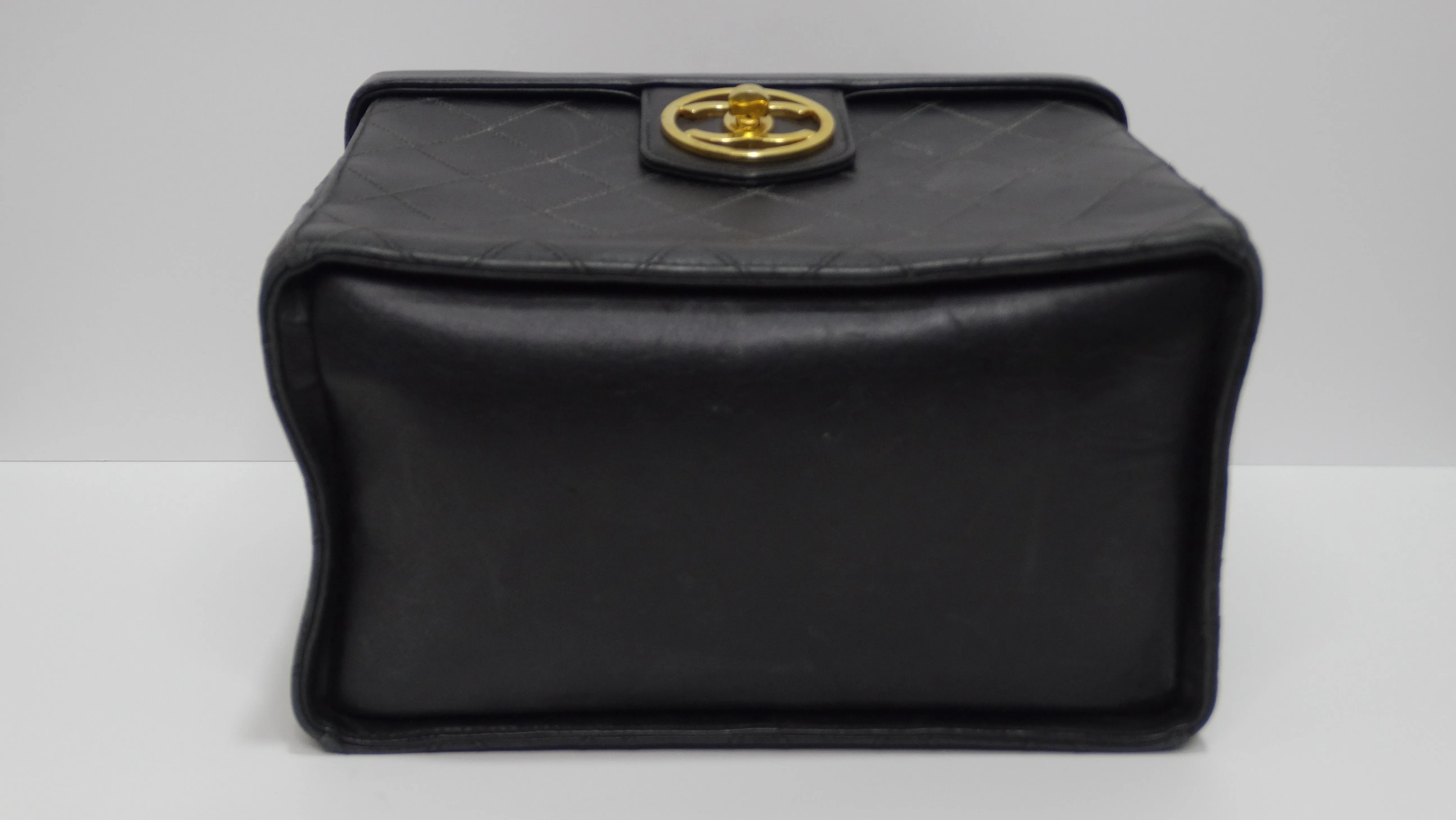 Chanel Vintage Quilted Leather Vanity Case
