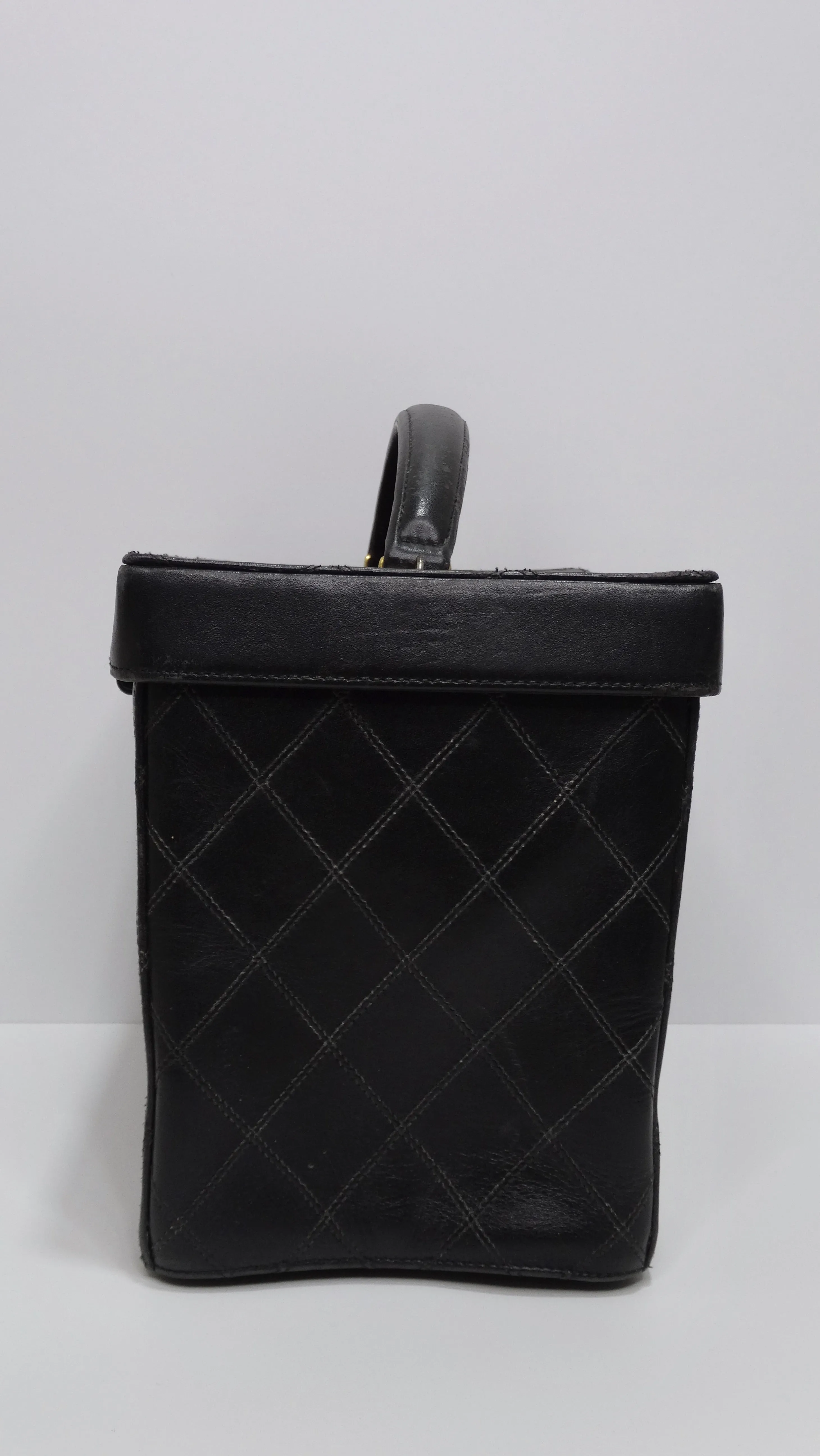 Chanel Vintage Quilted Leather Vanity Case