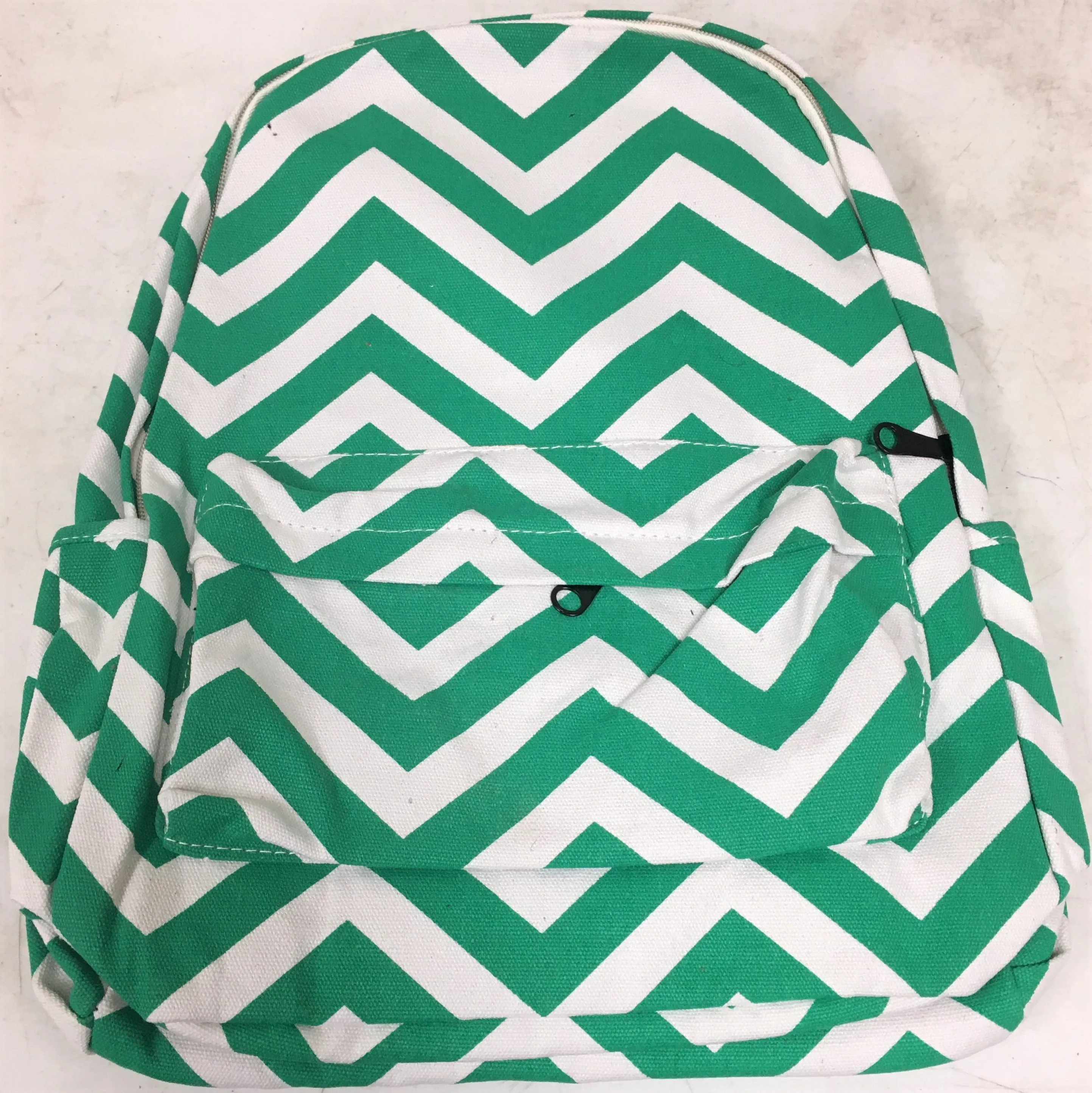 Chevron Backpack & School Supply Bundle - Black, Blue, Green or Pink