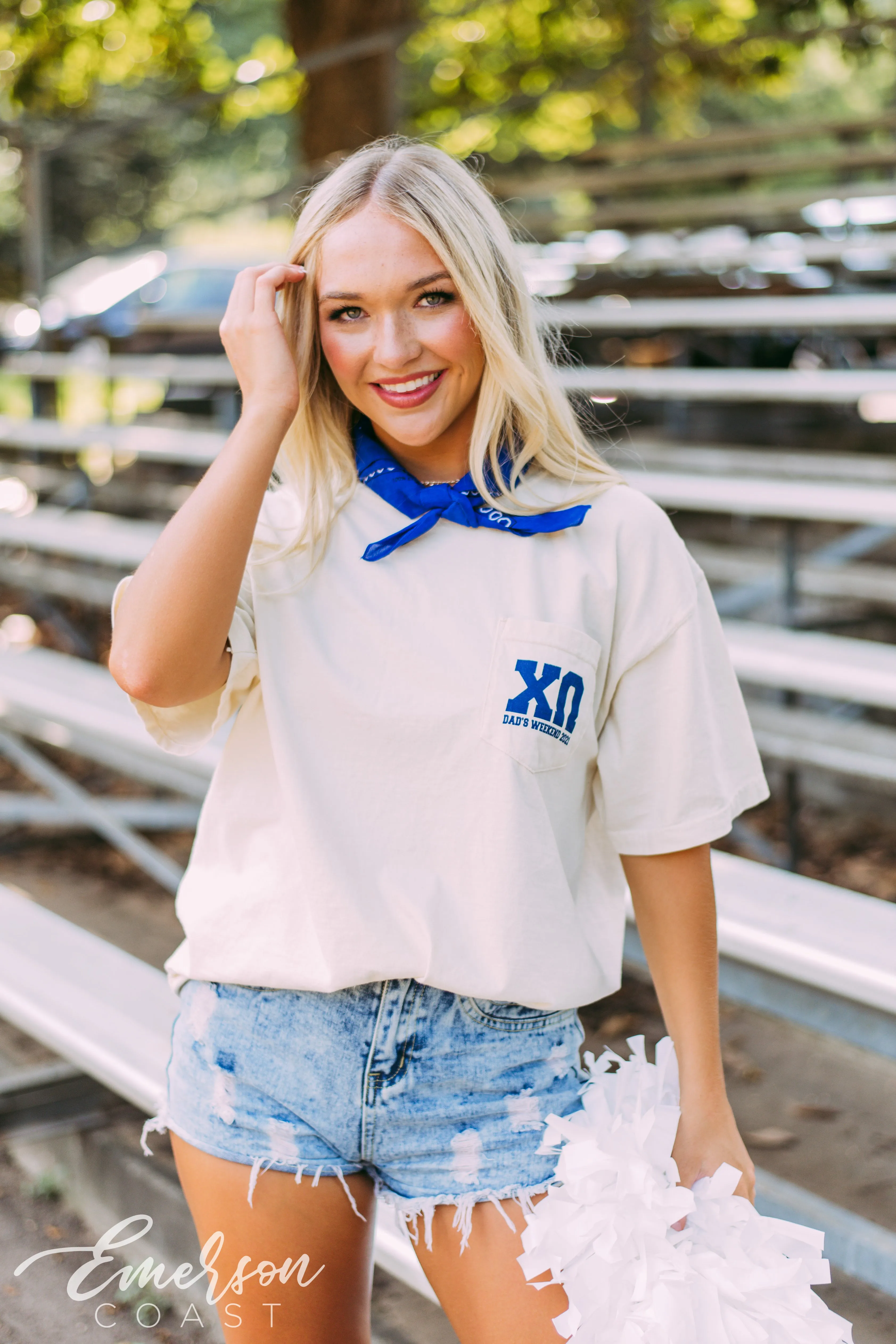 Chi Omega Vintage Mascot Dads Weekend Tee