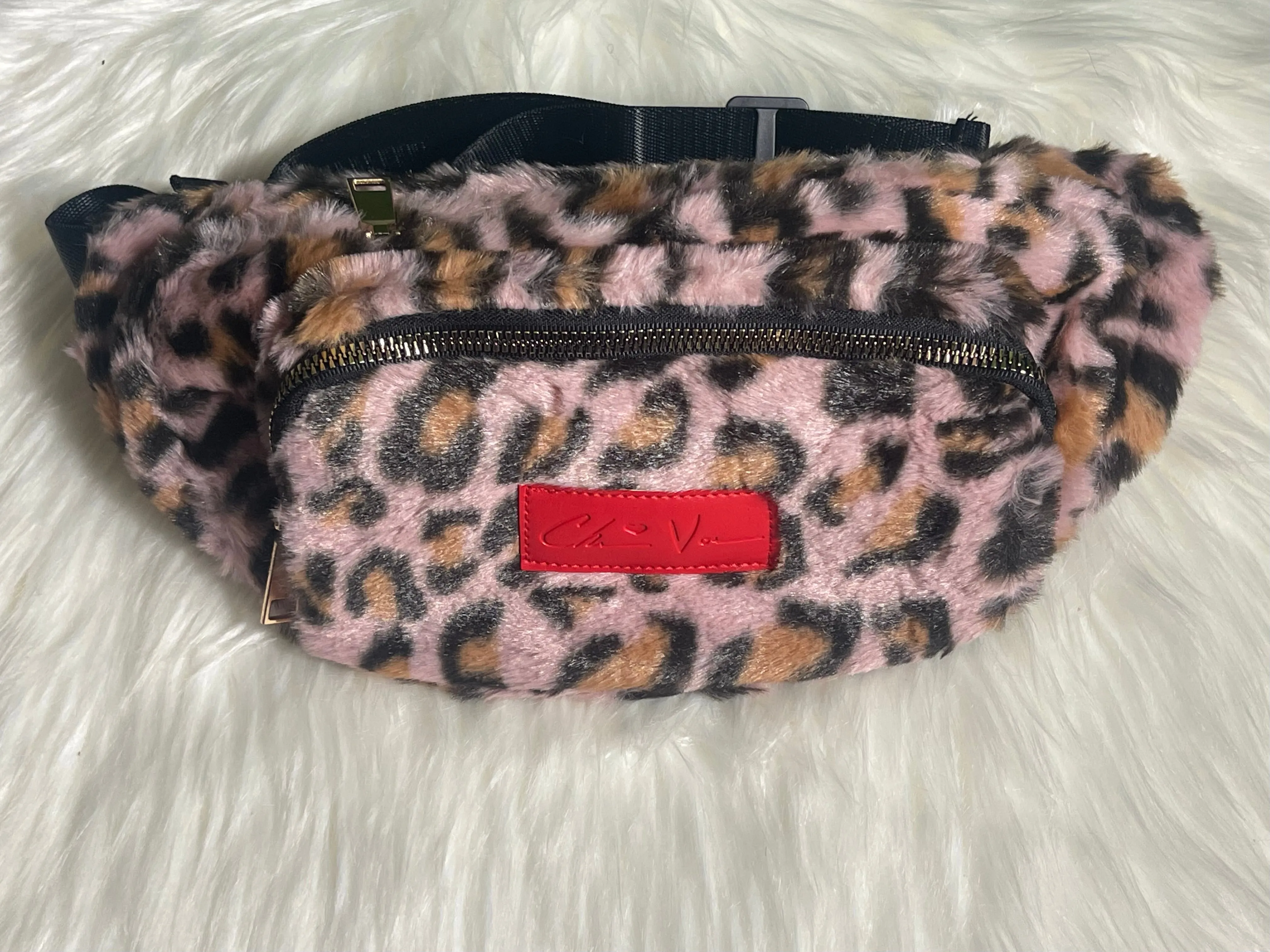 ChrissVonne Rose Leopard Waist Pack