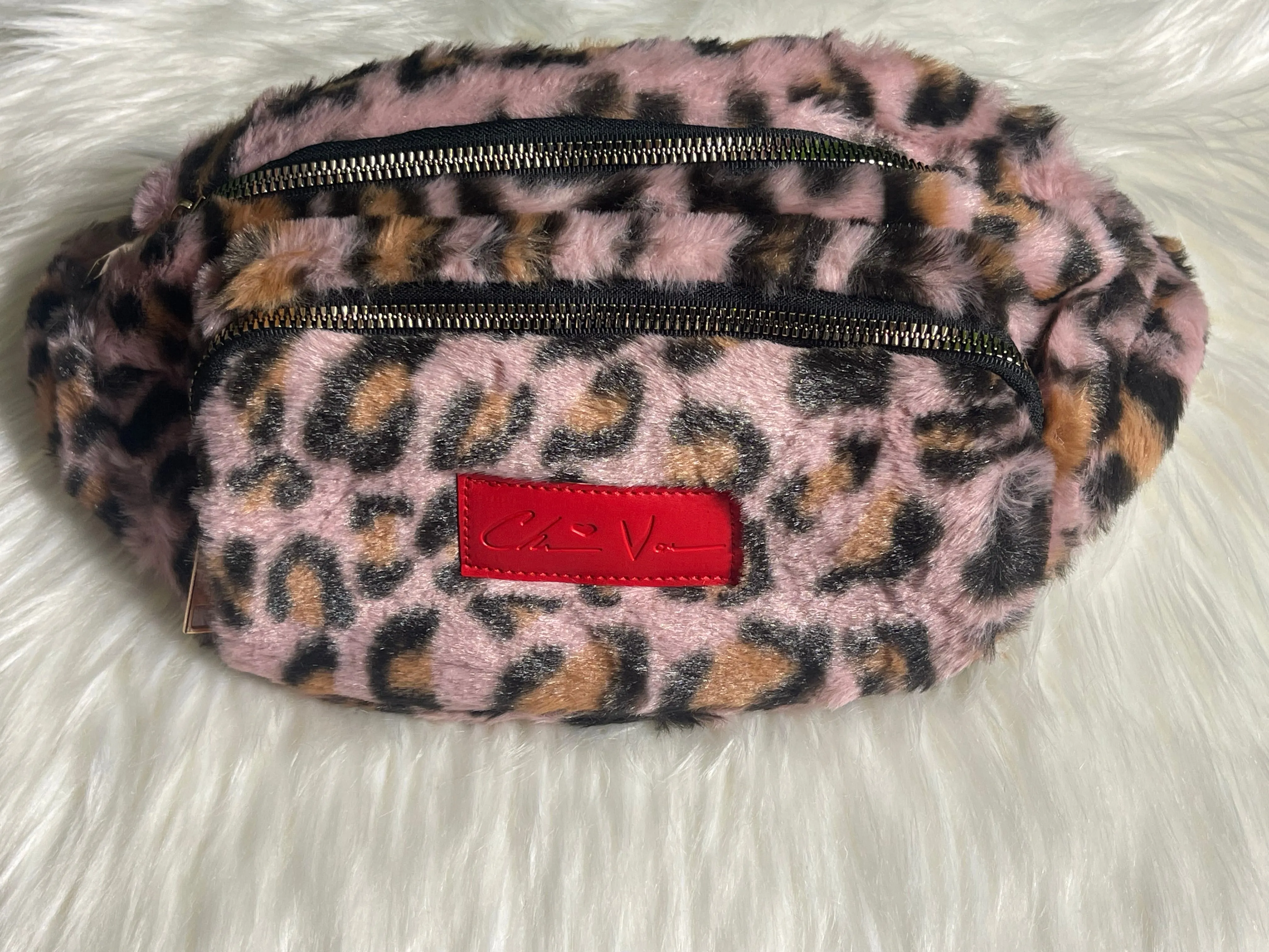ChrissVonne Rose Leopard Waist Pack