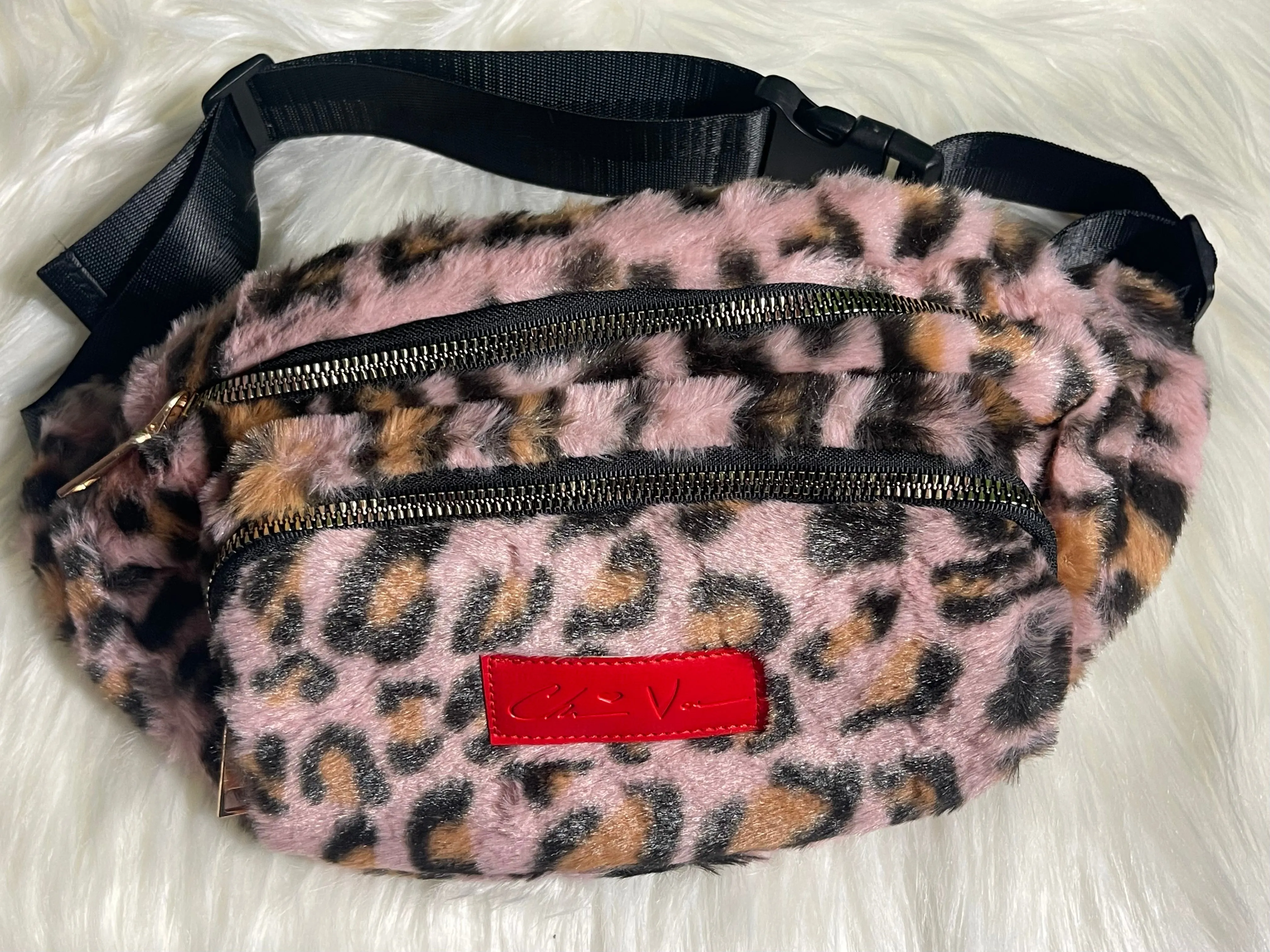 ChrissVonne Rose Leopard Waist Pack
