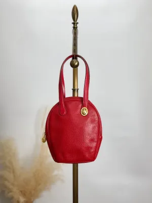 Christian Dior CD Logo Handbag Red Vintage giapnx