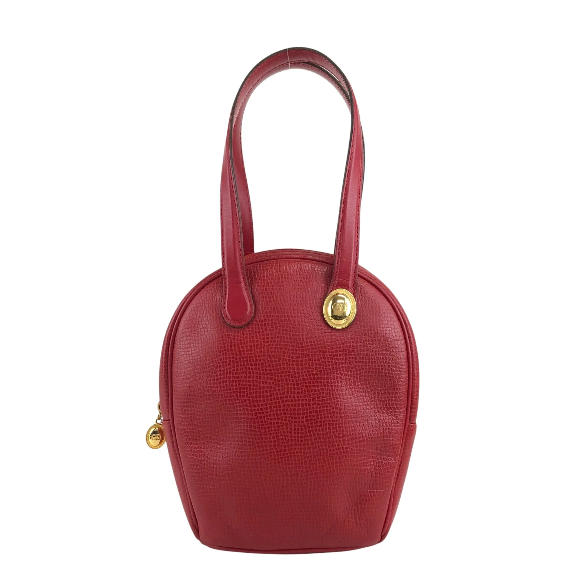 Christian Dior CD Logo Handbag Red Vintage giapnx