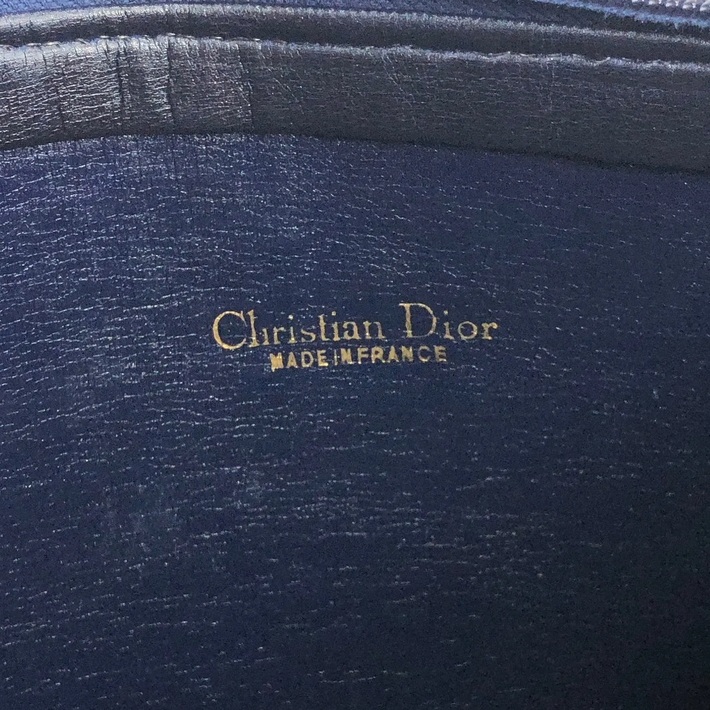 Christian Dior Trotter Handbag Navy Vintage 2d48b2
