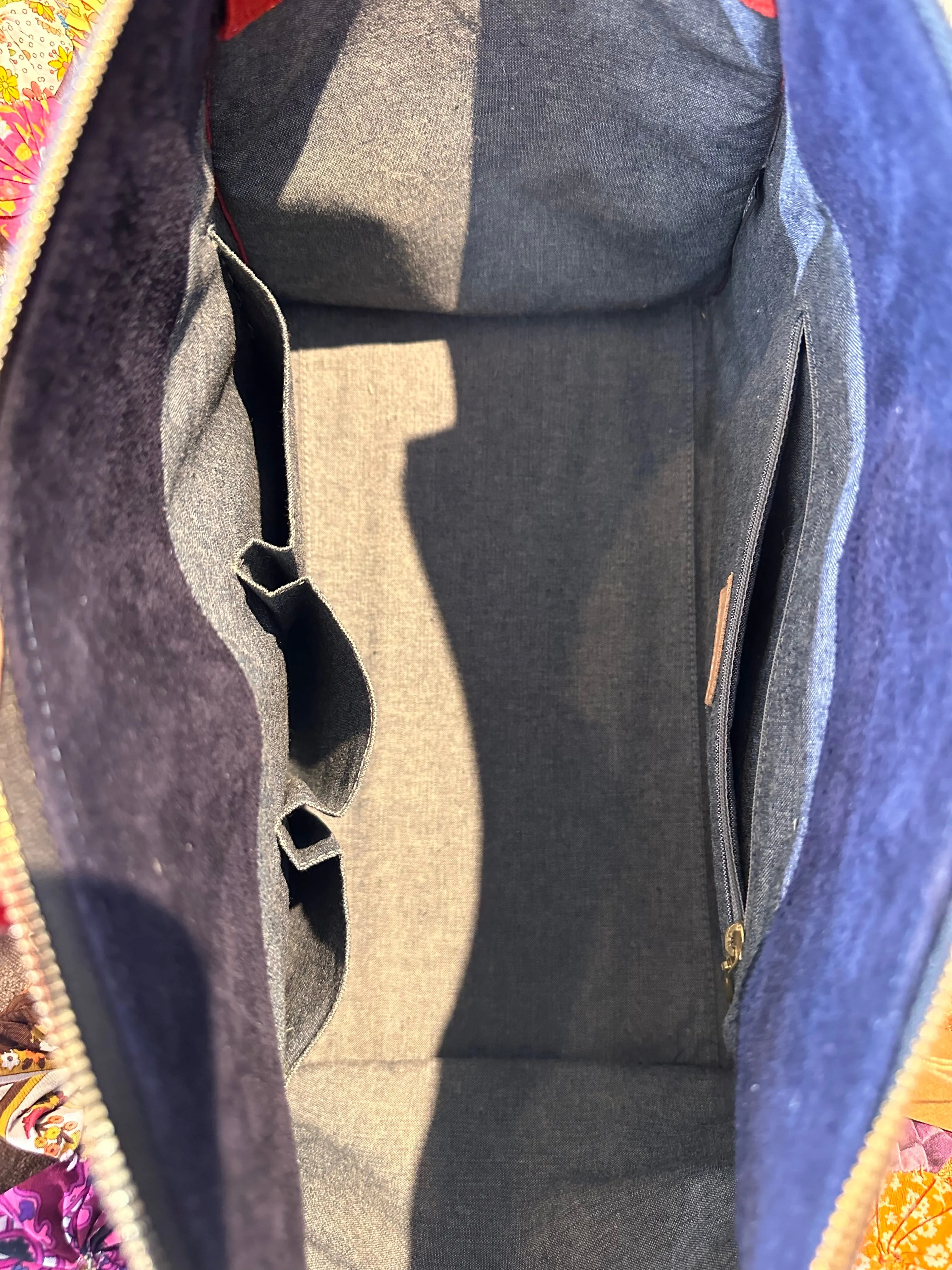 Clare V. Colorblock Suede Handbag