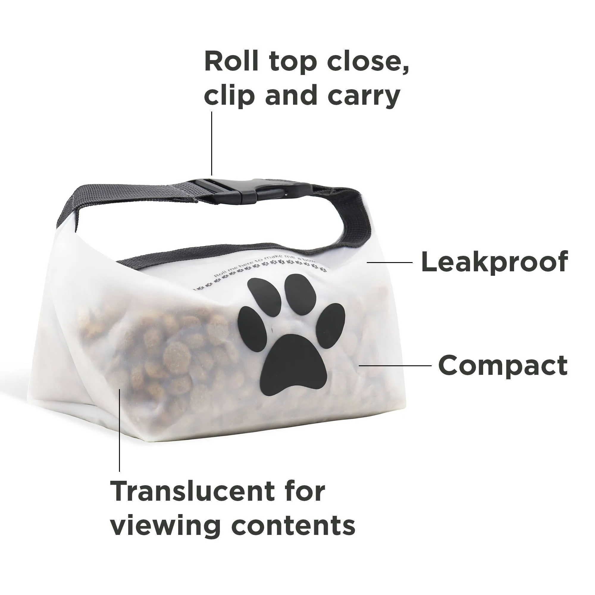 Clip N Go Pet Bowl Bag 2-pack