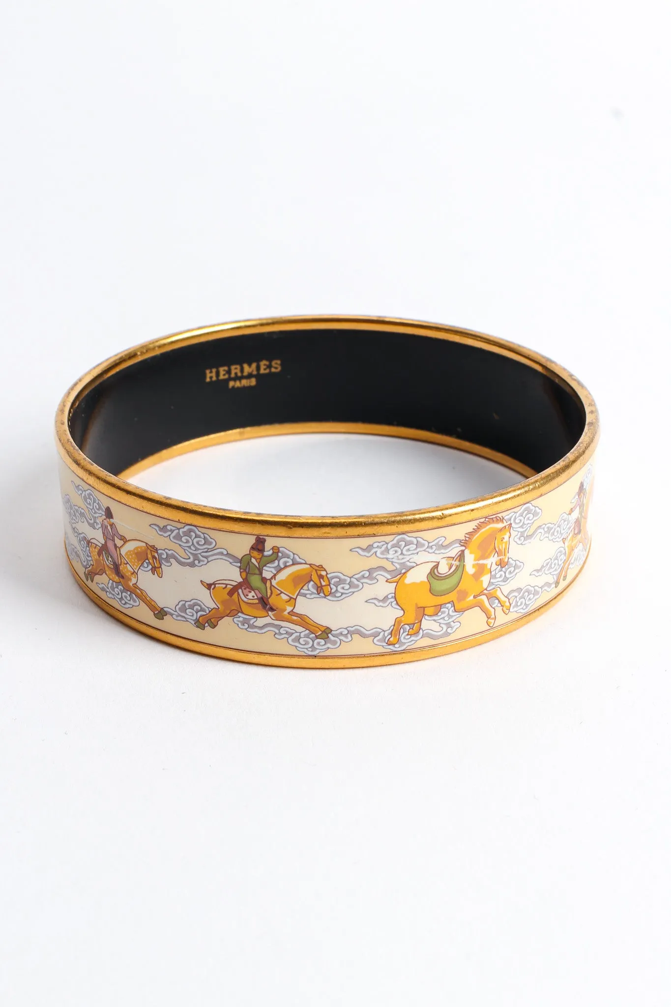 Cloud Horse Wide Enamel Bracelet