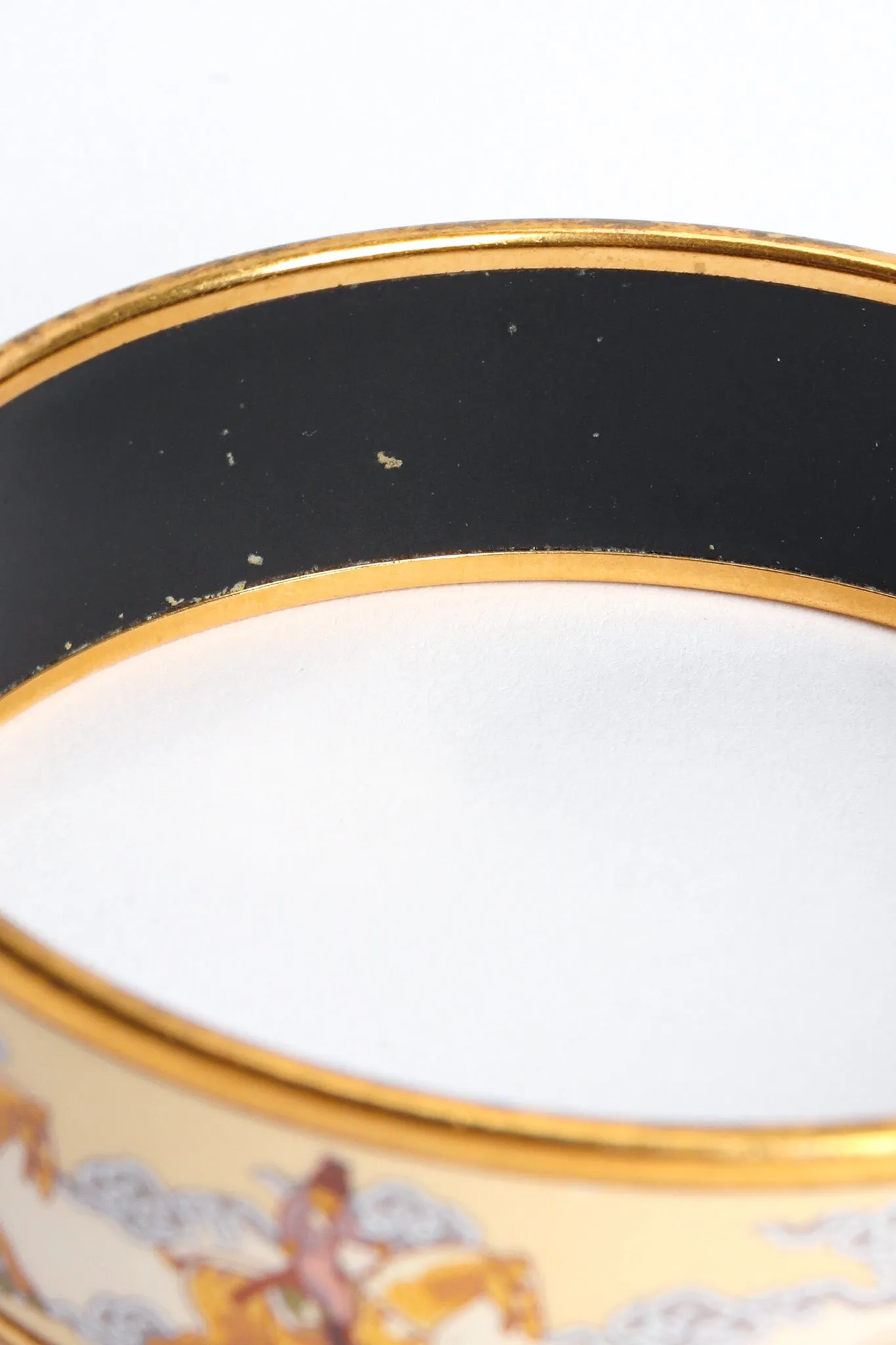 Cloud Horse Wide Enamel Bracelet